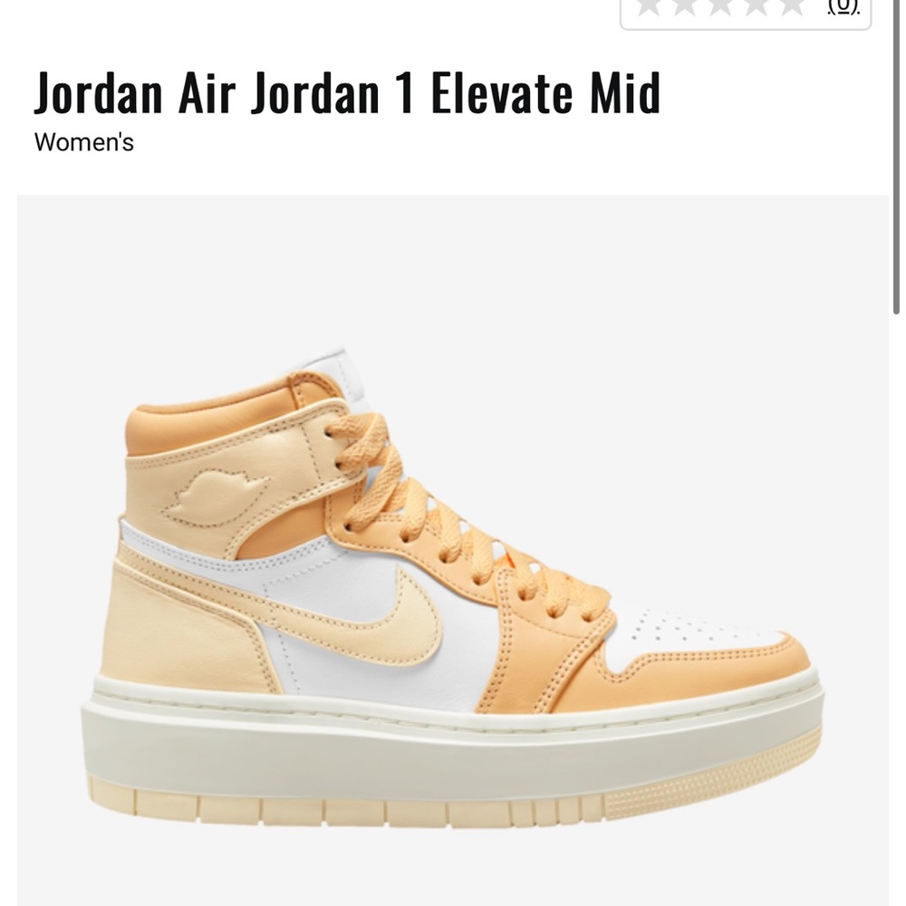 Air Jordan 1 Mid Elevate Nike Celestial Gold Orange Cream